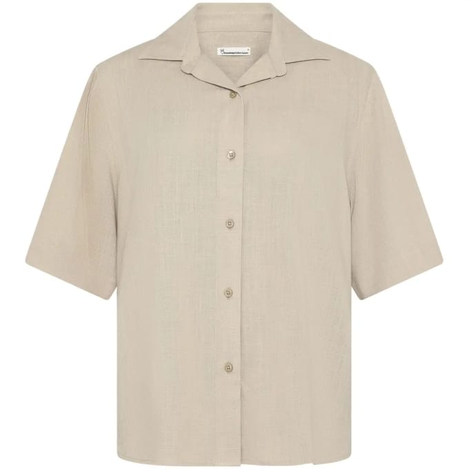 Dameshemd KnowledgeCotton Apparel Loose Linen-mix