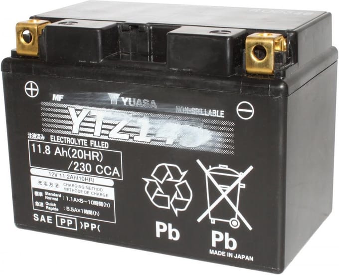 battery sla yuasa voor scooter sym 400 maxsym i abs 2012 tot 2018 ytz14-s / 12v 11.2ah nieuw