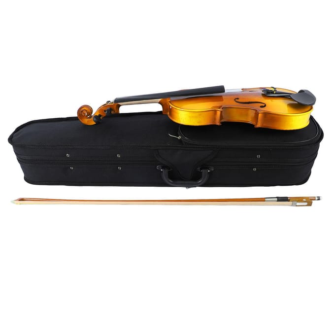 Viool 4/4 Houten Viool Beginner Volwassen Viool Instrument Set Kit voor Oefenen Optreden black