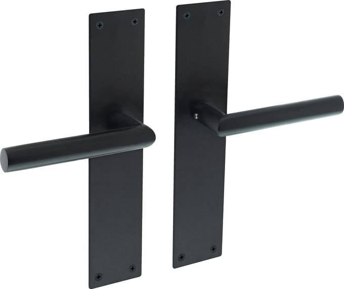 Intersteel Deurkruk Jura met schild 250x55x2mm blind zwart