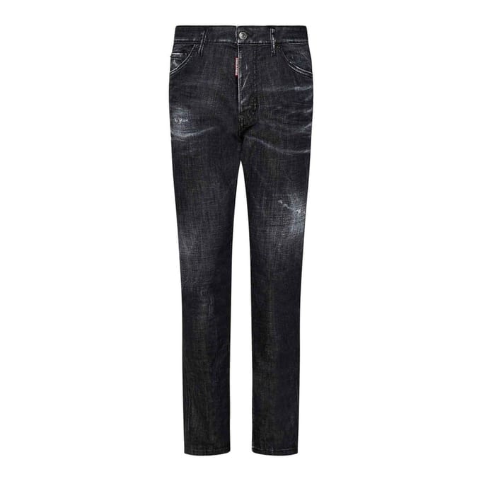 Dsquared2 Zwarte, Makkelijk Wasbare, Coole Jeans