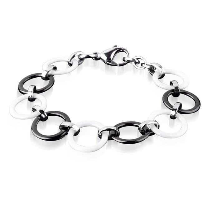Montebello Armband Trix - 316L Staal - Keramiek - ∅18mm - 21cm