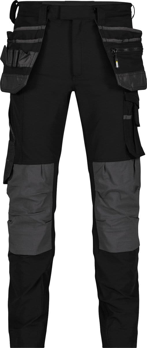 Stretch holsterzakkenbroek met kniezakken