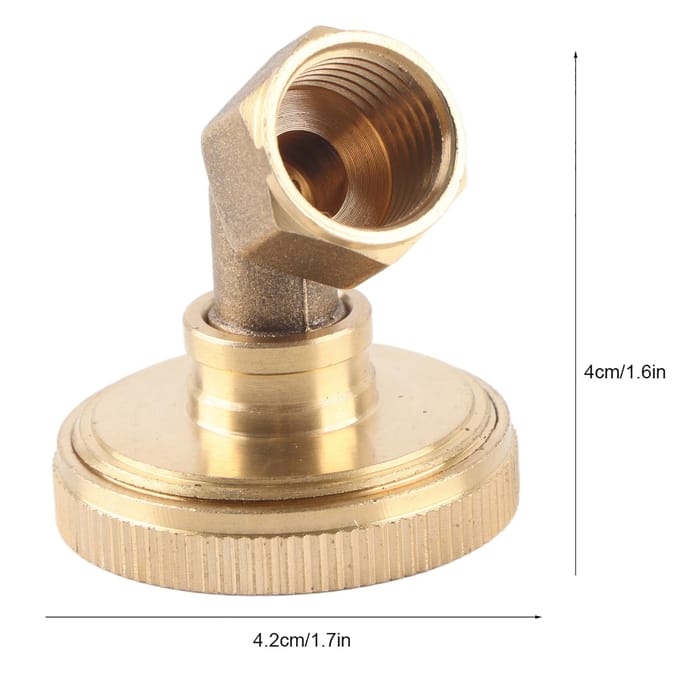 G1/4  Binnendraad 7 Gaten Vernevelsproeier Tuinbewatering Sproeikop (Elleboog) beige