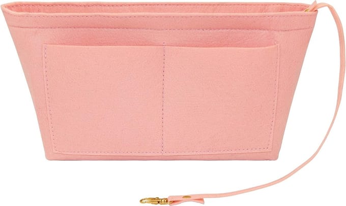 Handtas Organizer met Handvat, Diverse Compartimenten voor Tas en Make-up, XL Formaat in Roze