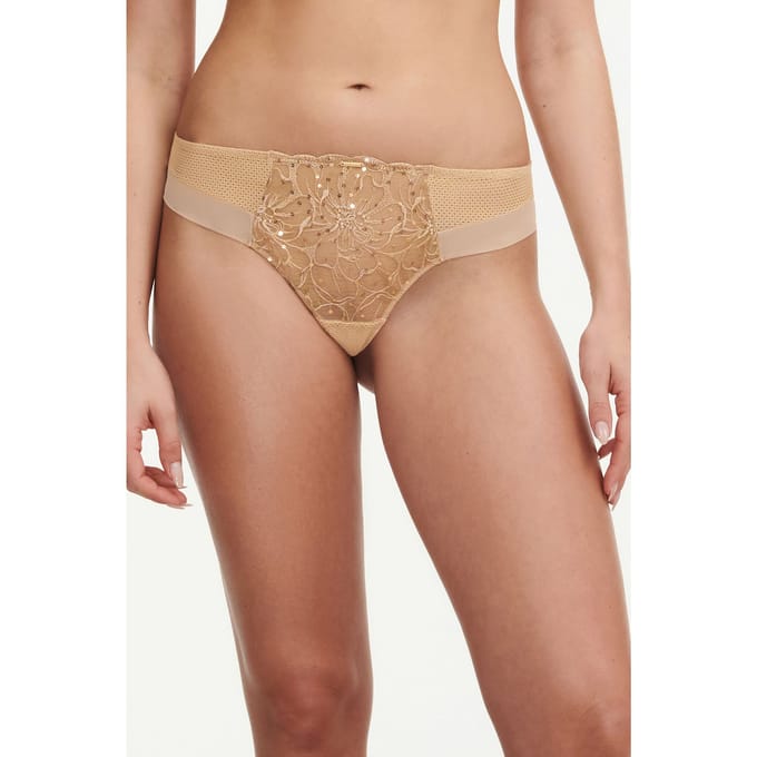 Chantelle Co Bo. Tanga Std Std W. Toffee Sequins Taglia: 44 | Biancheria intima Outlet | Donna