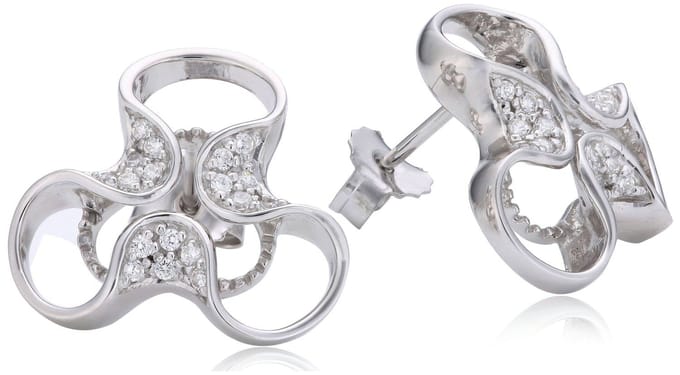 Orphelia Dames 925 Sterling Zilveren Stud Oorbellen - Zilver ZO-5033