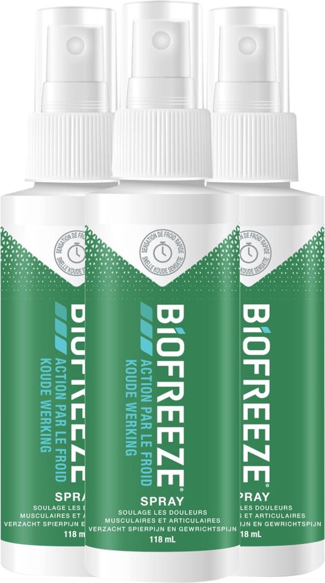 Biofreeze Spray 104g - 3 Stuks - Voordeelverpakking
