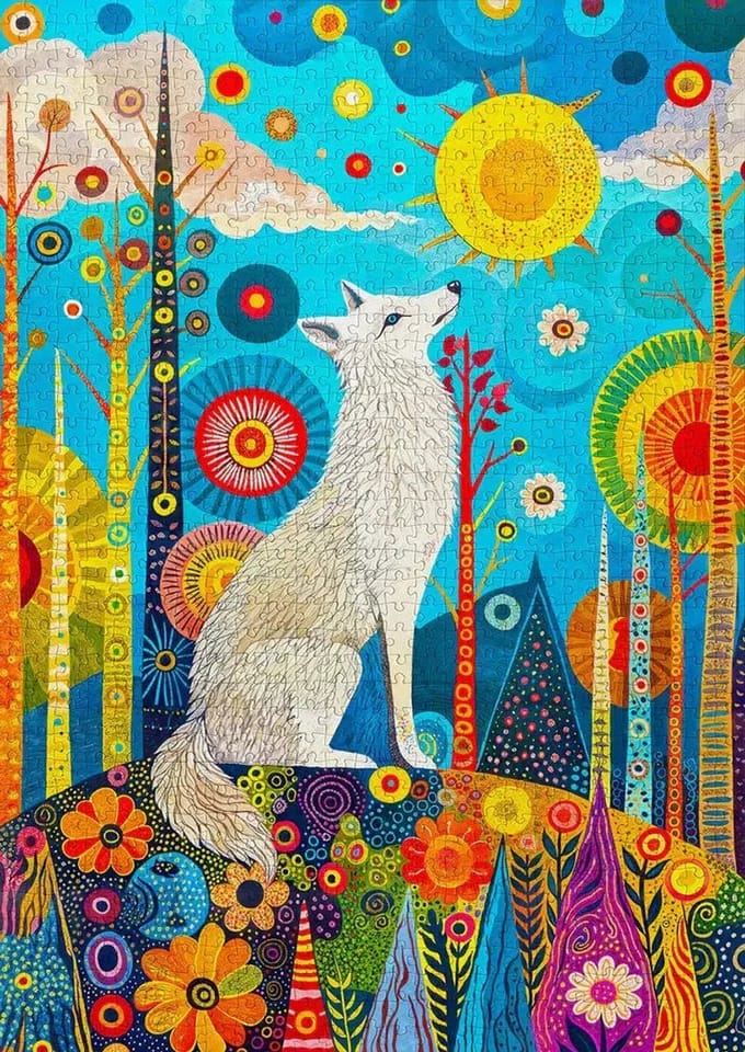 Enjoy Puzzle puzzel White Guardian 1000 stukjes voor volwassenen.