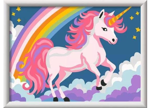 Ravensburger CreArt, Pink Unicorn (neon) Schilderen