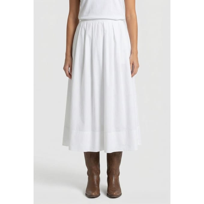 & Other Stories Dean Skirt White Size: L | Midi Skirts Outlet | Dames | Wit