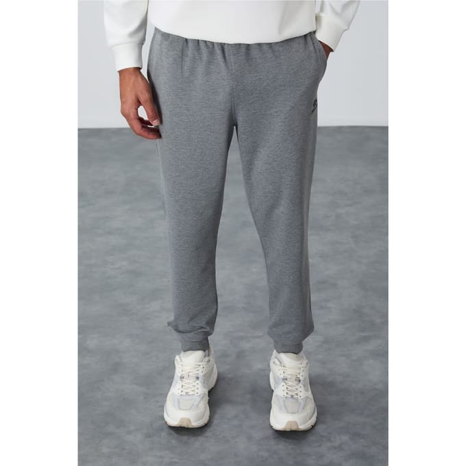 Heren Effen Fleece Joggingbroek