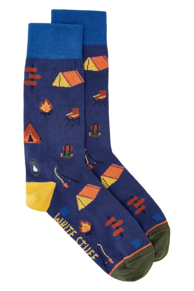 White Stuff Campsite Ankle Sock Navy Multi Größe: 7-9 | Unterwäsche Outlet | Herren | Blau
