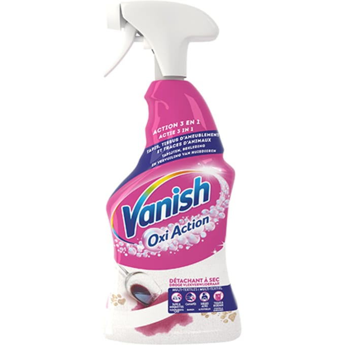 Vlekkenverwijderaar Vanish Oxi Action Dry Tapijt 500ml