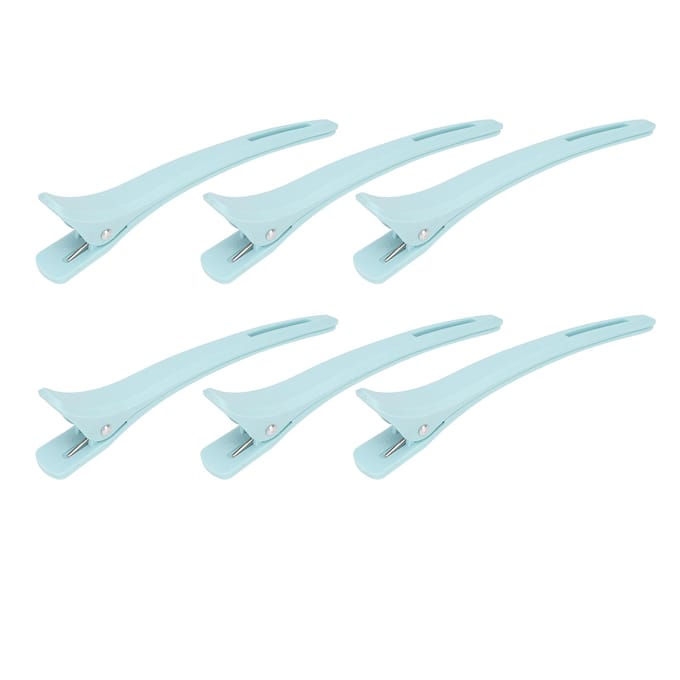 12 Stuks Blauw Kapsel Haarknippen Styling Afdeling Clip ABS Handige Kapsel Positioneringsklem white