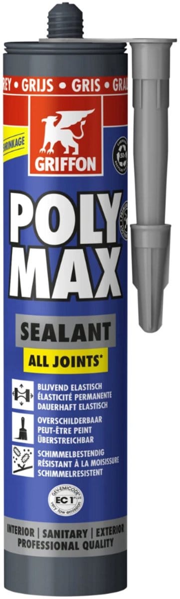 Griffon Poly Max Alles-in-één Afdichtingskit 280ml Grijs