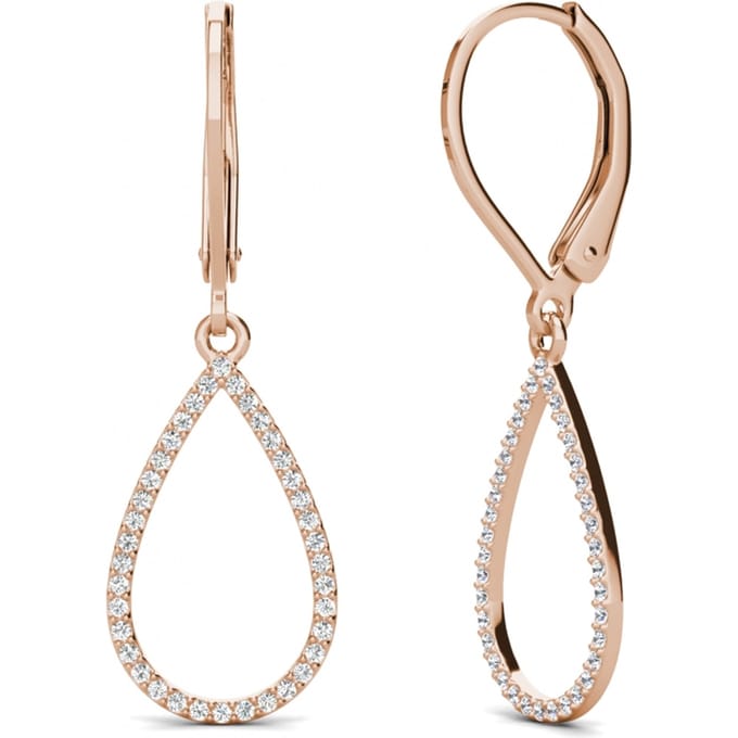 Laelia Dangling Hoop Earrings - Oostenrijks kristal