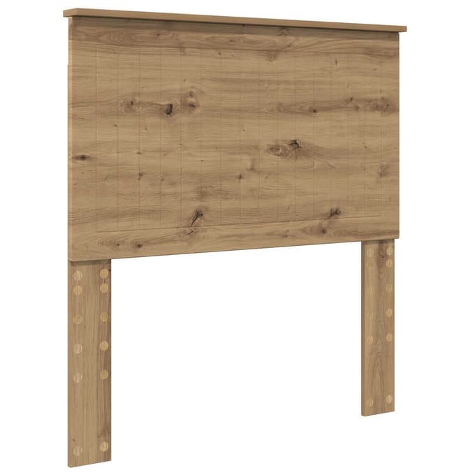 vidaXL Hoofdbord Artisan Eiken Bewerkt hout