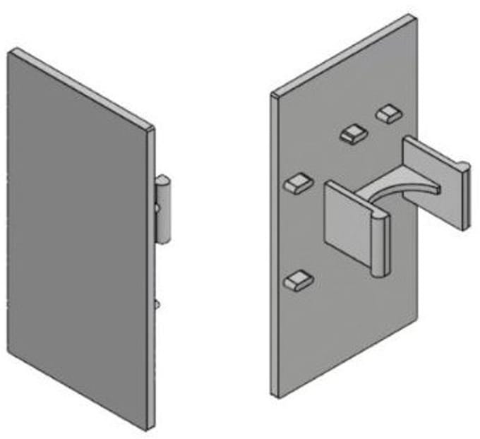 Henderson Eindclips (L+R) F140N/EC Grijs