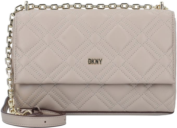 DKNY Evon Schoudertas Leer 26 cm - Dames - khaki