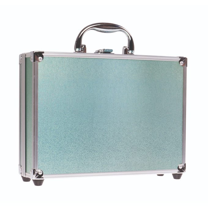 Casuelle Aluminium Cosmetica Koffer - Groen/Zilver - 41 Stuks