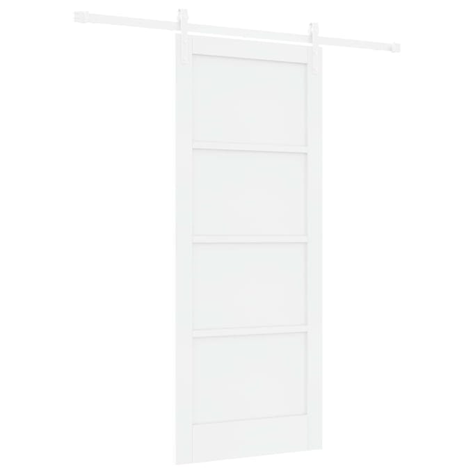 vidaXL - Schuifdeur - 83 - x - 202 - cm - Massief - grenenhout - Wit