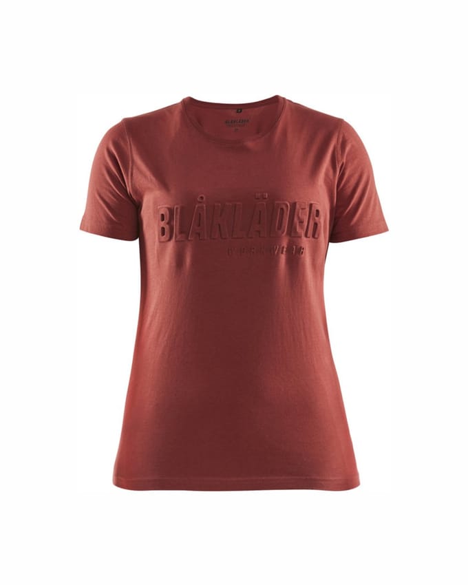 Blaklader Dames T-shirt 3D 3431-1042 - Gebrand rood - XS