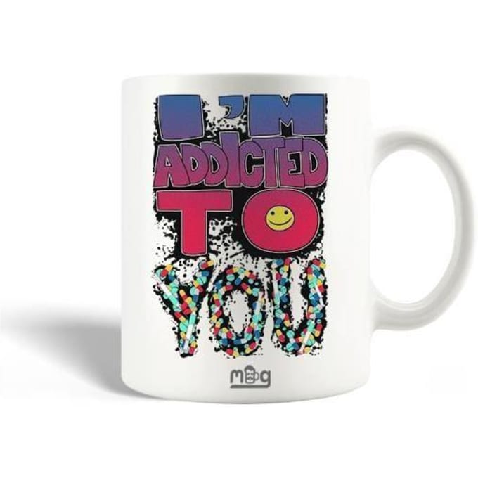 Mug en Céramique I'm Addicted to you Abstrait Design Coloré
