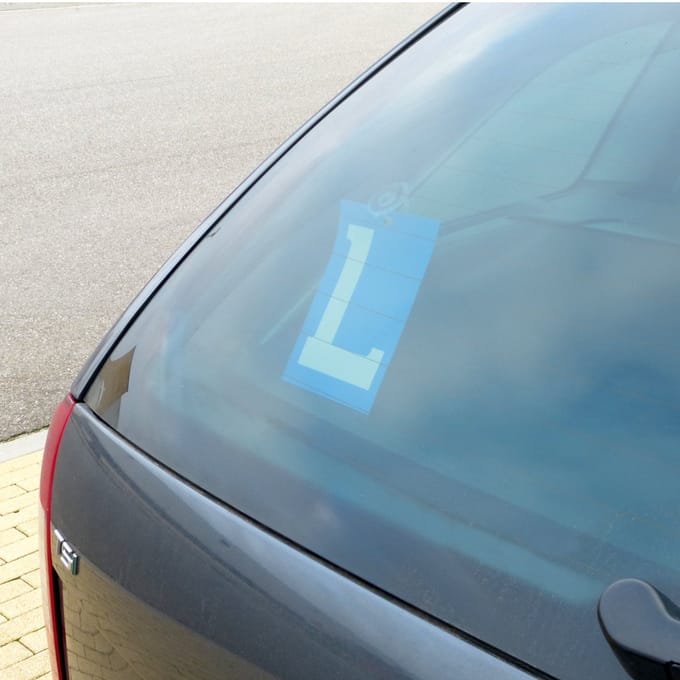 Carpoint L-bord - L - Blauw/wit - 14,2x21,9cm