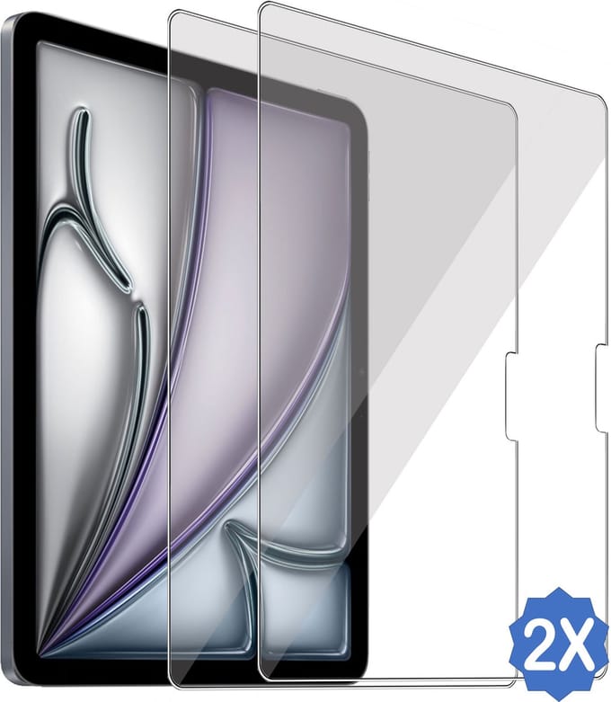 2x Geschikt voor Apple iPad Air 13 2025 M3 / 2024 - Screenprotector - Beschermglas - Privé GuardCover