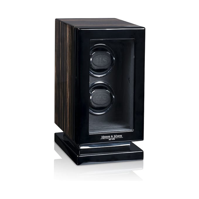 Heisse & Söhne - 70019-229.19 - Horlogeopwinder - voor 2 horloges - Rome 2 - Ebbenhout hoogglans