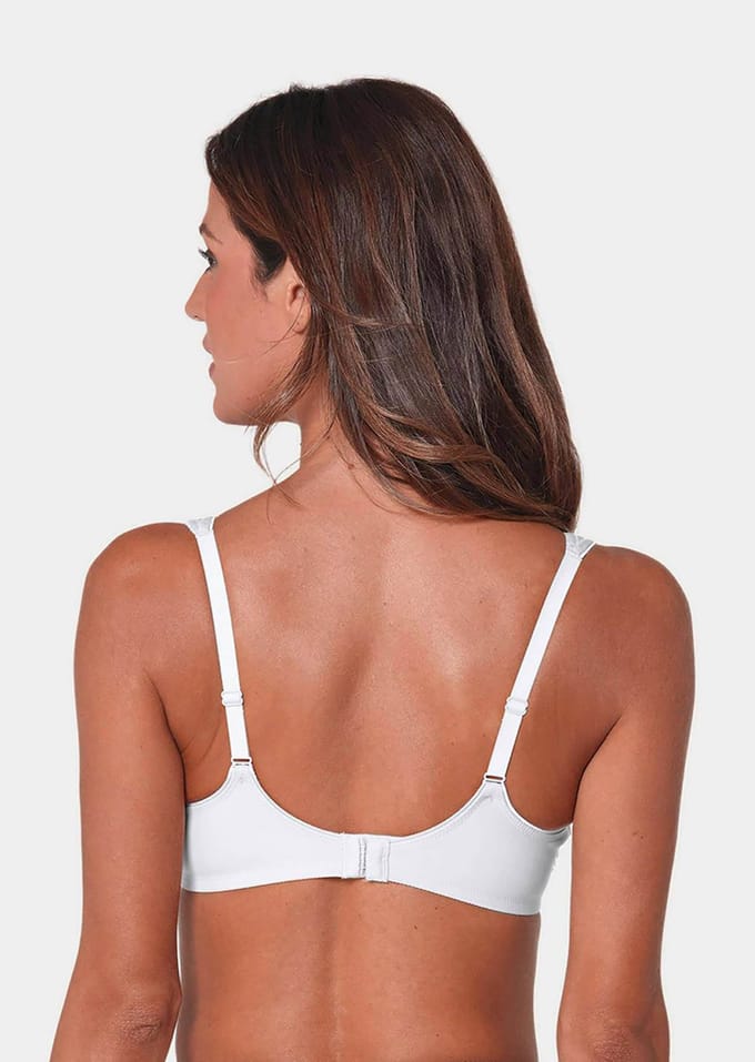 Elegante beugelbeha met kant - wit - Gr. 85 D van Goldner Fashion