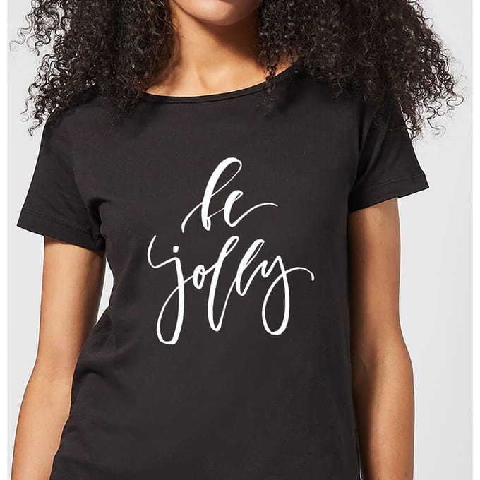 Be Jolly Women's T-Shirt - Black - 3XL