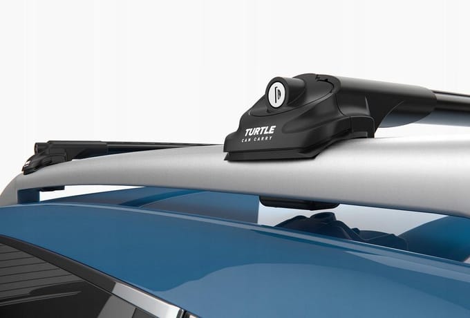 Dakdrager voor BMW X3 (E83) 2003-2010 Open Dakrailing-Aluminium-Wingbar-Zwart-Merk Turtle