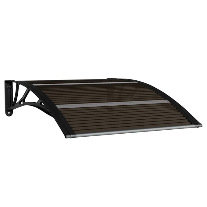 vidaXL - Deurluifel - Zwart - 100x75 - cm - Polycarbonaat
