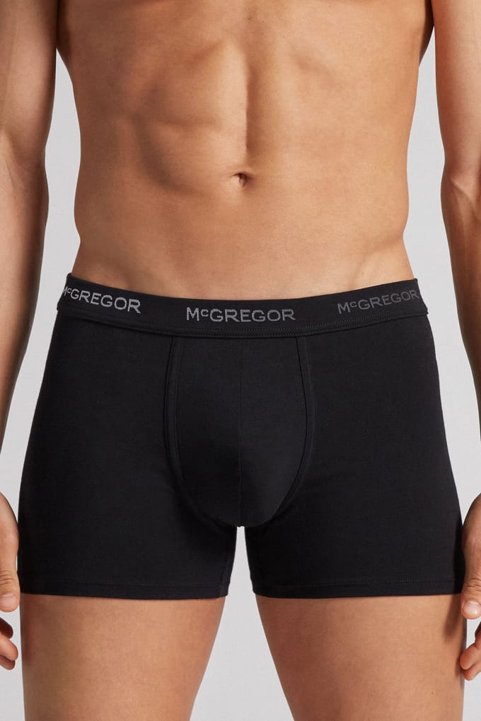 McGregor  - Premium Boxershorts - 6-pack Black Größe: S | Unterhosen Outlet | Herren | Schwarz