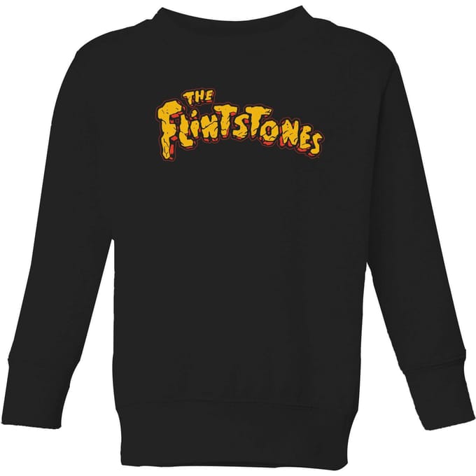 The Flintstones Logo Kids' Sweatshirt - Black - 122/128 (7-8 jaar)