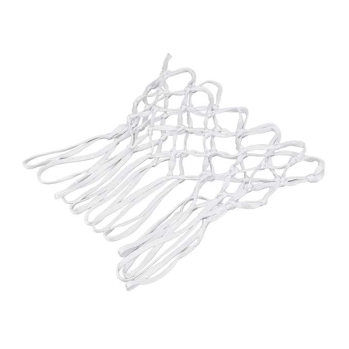2 stuks Duurzame Basketbalnetten Nylon Wit Universeel Heavy Duty Basketbalnet Vervanging in Alles white