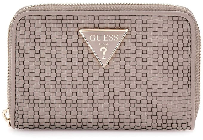 GUESS Portemonnee Phaedra SLG Medium Zip Around Wallet Dark Taupe