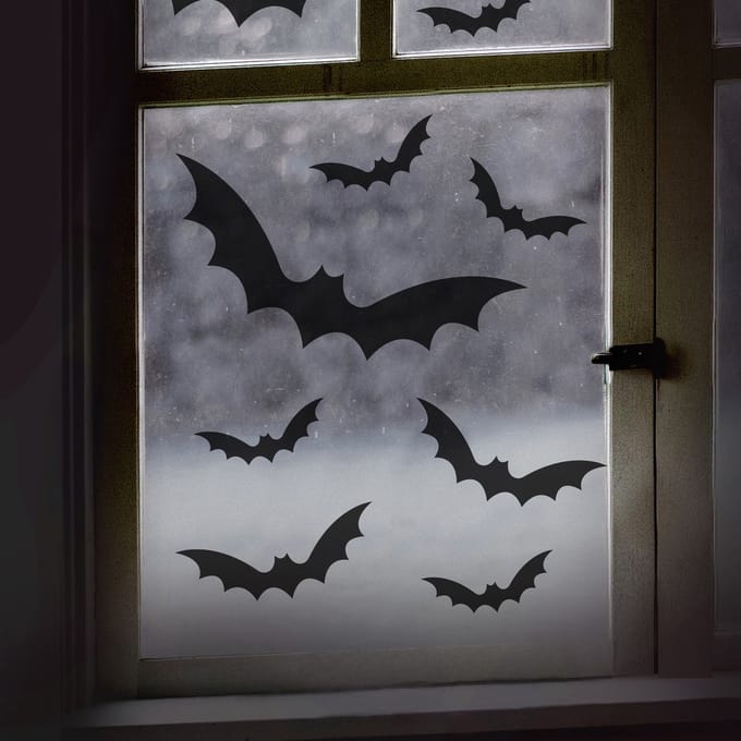 Ginger Ray - Ginger Ray - Raamstickers vleermuizen - Halloween - Halloween Decoratie - Halloween Versiering