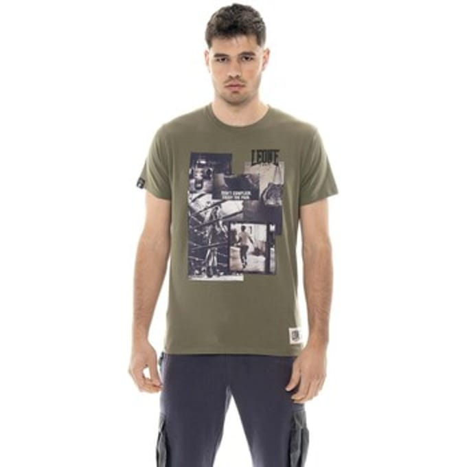 T-shirt Korte Mouw Leone 1947 Man Short Sleeves Graphics