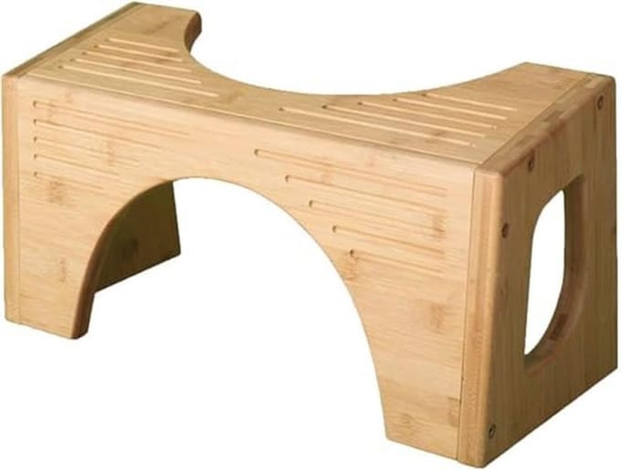 Instelbare Bamboe Toiletkruk - 7-inch en 9-inch Hoogte voor Comfortabel Hurken