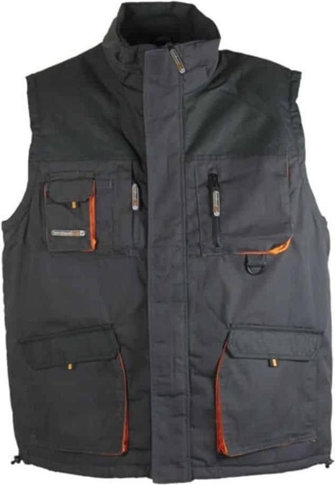Terratrend Bodywarmer 4300 6310 Grijs/Oranje - grijs - 4XL