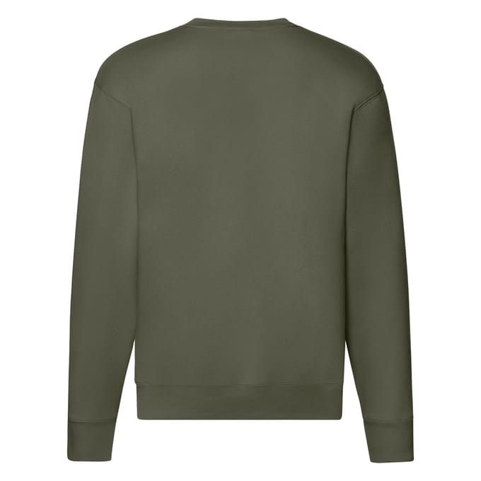 Fruit of the Loom Heren Premium Ingelegd Sweatshirt (Klassieke Olijf)