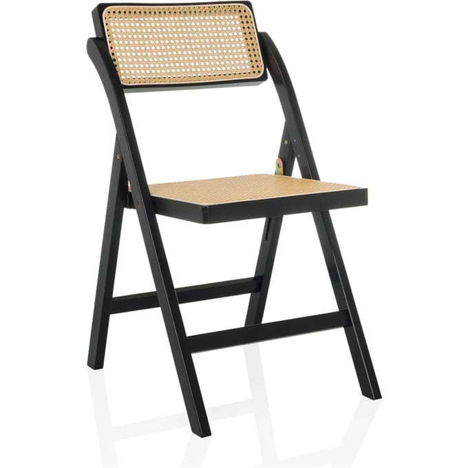 Vouwstoel / Eetkamerstoel TUDELA BAMBOO Bamboe / Rotan bruin hjh LIVING