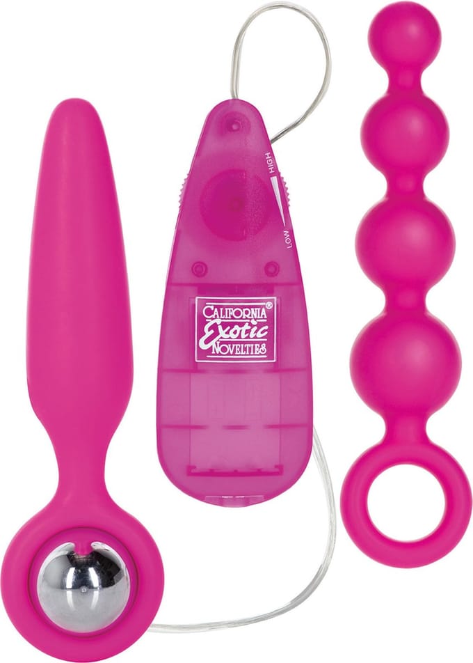 CalExotics Roze Vibrerende Buttplug set