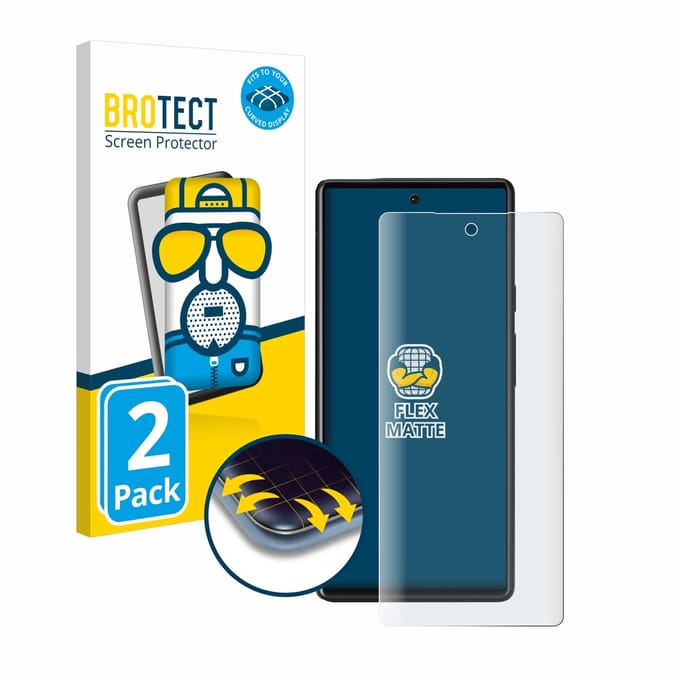 BROTECT - Screenprotector voor Google Pixel 6 - Folie Beschermfolie matte volledig dekking 2 Stuks