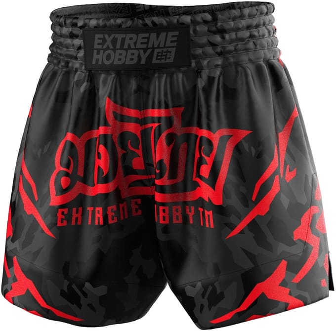 Extreme Hobby Black Panther - Muay Thai Shorts - Lichtgewicht - Sneldrogend - Duurzaam