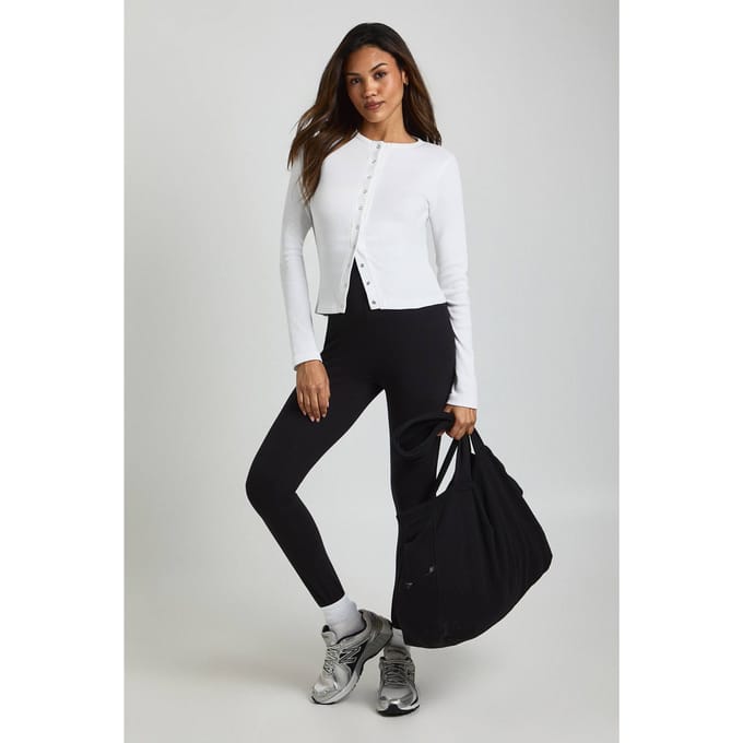 boohoo Dames Zwangerschapslegging met hoge taille | Zwart | Maat: 46