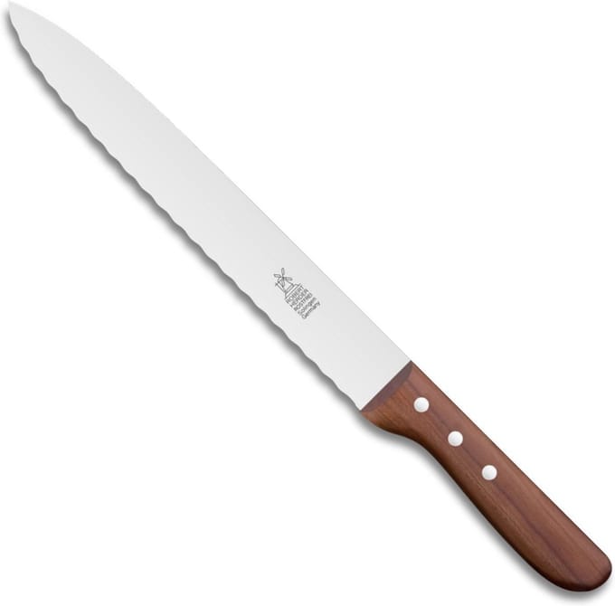 Robert Herder Gevogeltemes / Vleesmes – RVS – met Golf – Lemmet 17 cm – Heft Pruimenhout